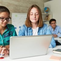 Students Having ICT Class